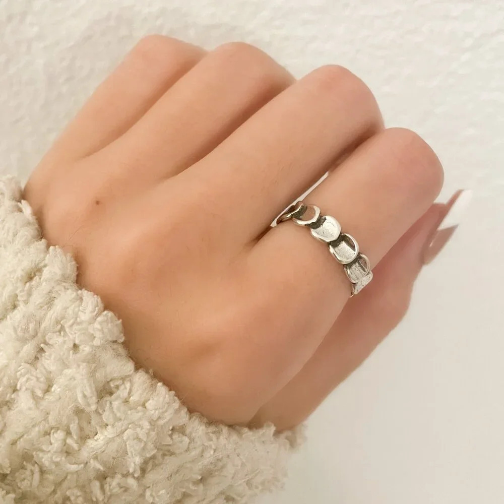 925 Sterling Silver Minimalist Ring Band Thin Ring Band Stackable Dainty Ring